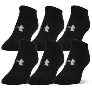 Under Armour 6 Pack Essential Cotton No Show Sock